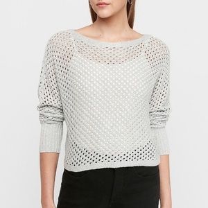 NWT Express Open Stitch Dolman Sleeve Sweater